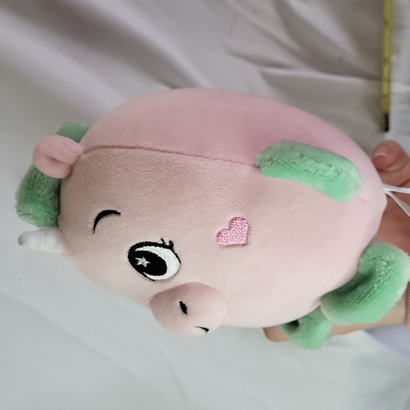 Pink Unicorn round fat 6" Plush like new - Picture 8 of 8